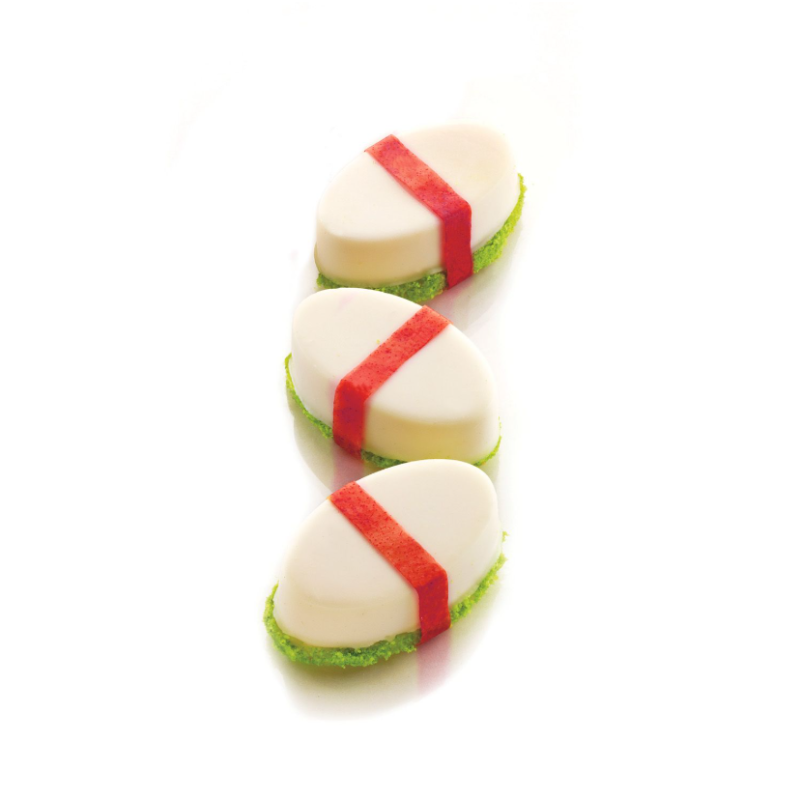 Moule à pâtisserie Ovale en Silicone . Paques SA votre spécialiste de la vente de matériel horeca & cuisine sur Liège et toute l