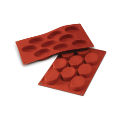 Moule à pâtisserie Ovale en Silicone . Paques SA votre spécialiste de la vente de matériel horeca & cuisine sur Liège et toute l