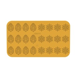 MOULE 2 MOTIFS LA POMME DE PIN ET LE FLOCON DE NEIGE. Paques SA vous trouverez tout le matériel horeca aux prix les + bas! Notre