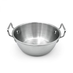 Mini Poêle en acier avec anses D12CM. Paques SA votre spécialiste de la vente de matériel horeca & cuisine sur Liège et