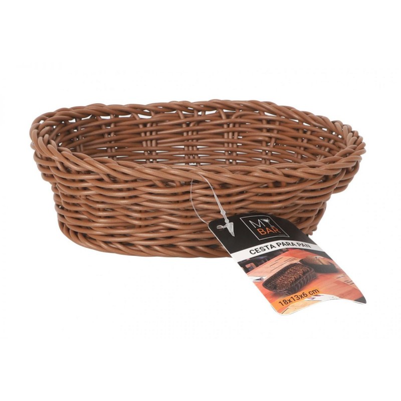Panier à pain noir oval 19x13x6cm | Materiel-horeca | Achat en ligne