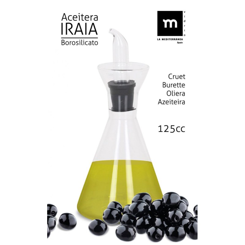 Bouteille à Huile  125 CC EN BOROSILICATE. Paques SA vous trouverez tout le matériel horeca aux prix les + bas! Notre magasin es