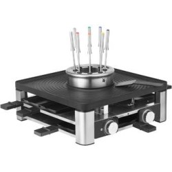 LUMERO GOURMET STATION-3 EN 1 (APPAREIL A RACLETTE, APPAREIL A FONDOUE ET UN GRILL ELECTRIQUE  D' INTERIOR)