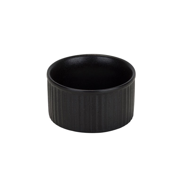 Ramequin noir Yara D7XH3,5CM. Paques SA votre spécialiste de la vente de matériel horeca & cuisine sur Liège et toute la Belgiqu