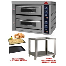 Four de Boulangerie et pizzeria avec 4 platines 60x40cm; Paques SA votre spécialiste de la vente de matériel horeca & cuisine su