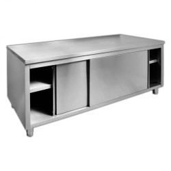 Table Armoire inox à Portes coulissante H850MM Plusieurs Tailles. Paques SA votre spécialiste de la vente de matériel horeca & c