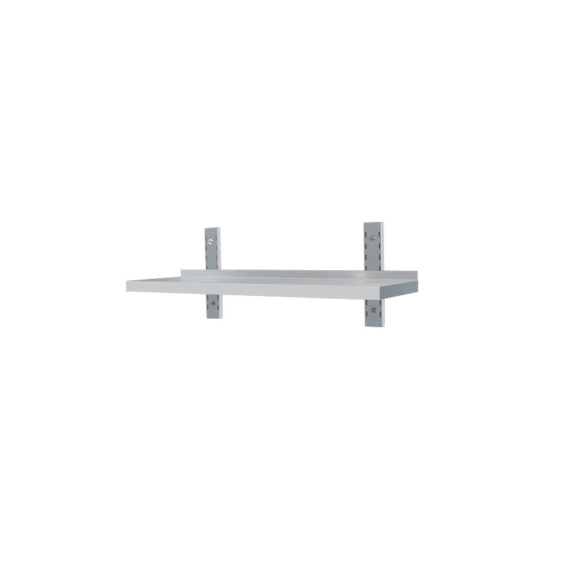 Étagère mural en inox 1 niveau  avec Support Mural 350mm Plusieurs Tailles.Paques SA votre spécialiste de la vente de matériel h