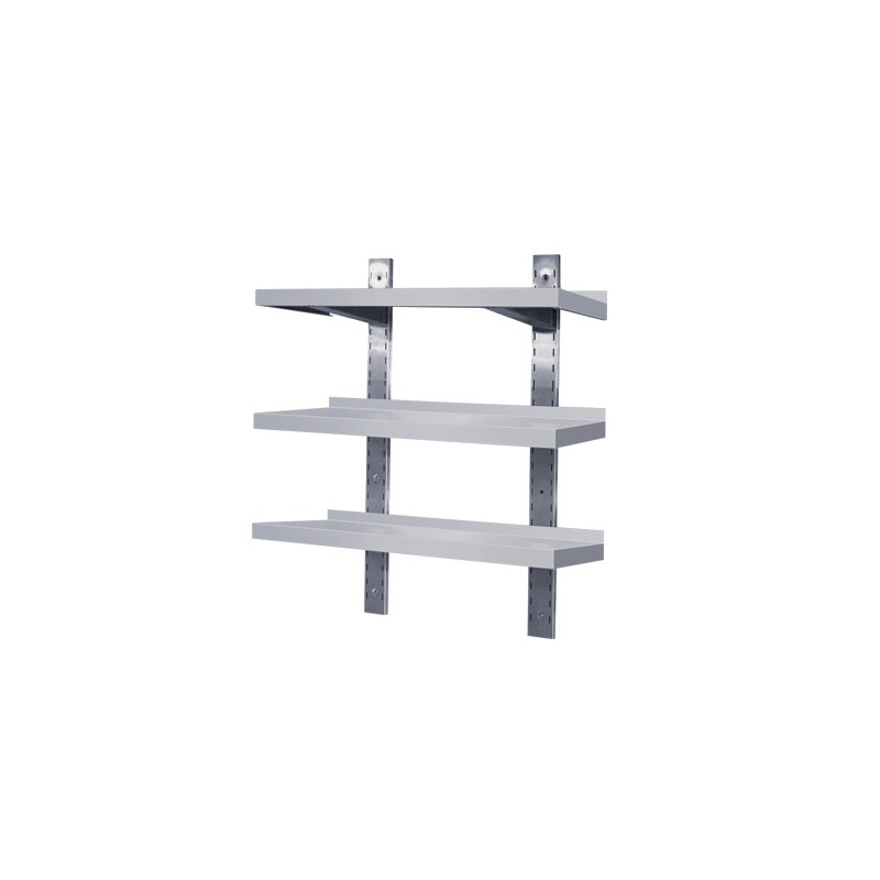 étagère en inox 3 Niveaux plusieurs Tailles. Paques SA votre spécialiste de la vente de matériel horeca & cuisine sur Liège et t