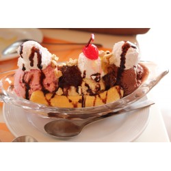 Coupe à glace Banana Split .  Paques SA votre spécialiste de la vente de matériel horeca & cuisine sur Liège et toute la Belgiqu