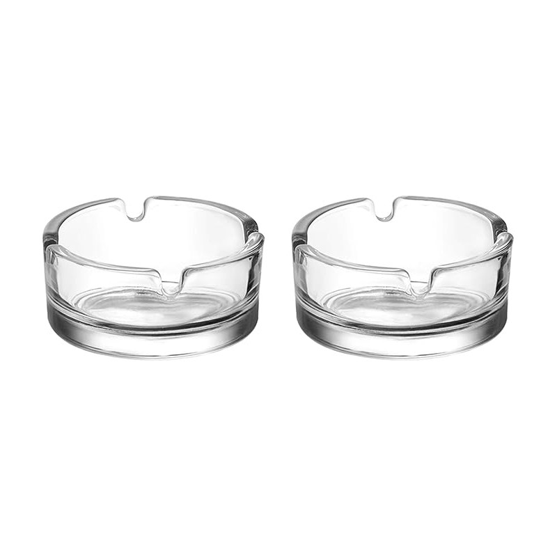 Cendrier en verre Ø7.2cm LAV . Paques SA magasin HORECA à Liège.