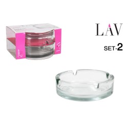 Cendriers en verre Ø10.6cm