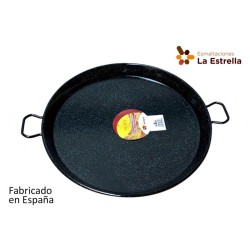 Poêle émaillée à paëlla de 15 à 80 cm. Paques SA votre spécialiste de la vente de matériel horeca & cuisine sur Liège et toute l