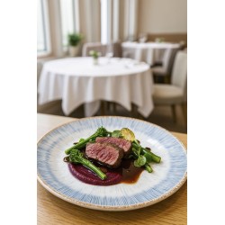 Assiettes Albus Azur. Paques SA votre spécialiste de la vente de matériel horeca & cuisine sur Liège et toute la Belgique au mei