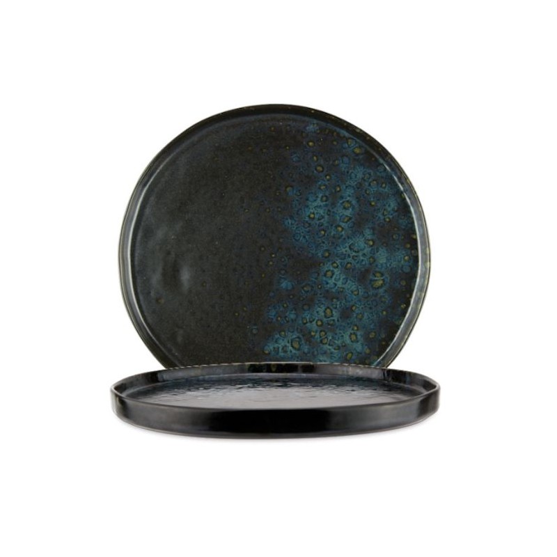 Assiette  Phobos Black/Bleu. Paques SA vous trouverez tout le matériel horeca aux prix les + bas! Notre magasin est à Liège
