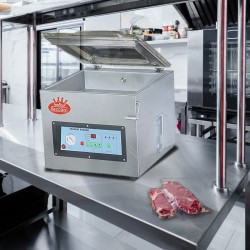 Sous videuse DZ-420T 420mm Saccani. Paques SA votre spécialiste de la vente de matériel horeca & cuisine sur Liège et toute la B