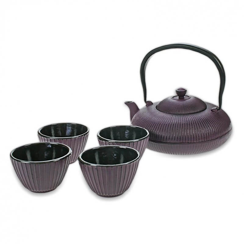 Set théière + 4 tasses en fonte | Acheter en ligne au meilleur prix | matériel horeca & ustensile de cuisine