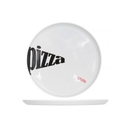 Assiette à pizza blanche...