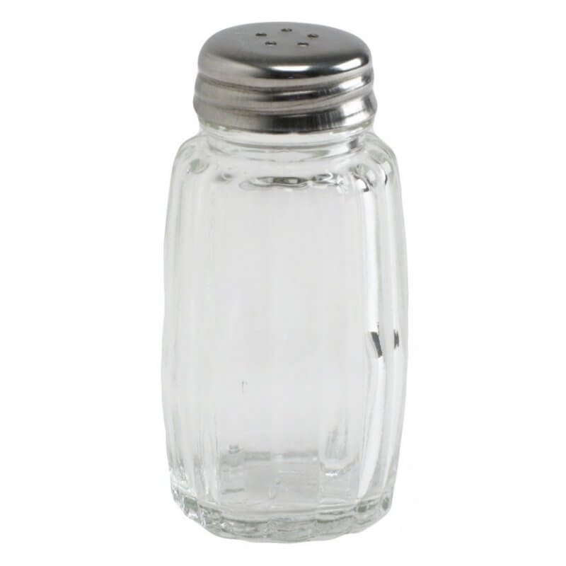 Set de 12 Poivrières verre et inox | Materiel-horeca | Achat en ligne