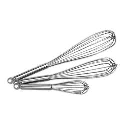 Fouet Inox avec oeillet. Paques SA votre spécialiste de la vente de matériel horeca & cuisine sur Liège et toute la Belgique au 