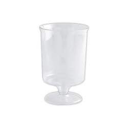 VERRE A VIN SUR PIED 150CC PLASTIQUE