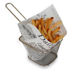 Sachet à frites papier 16x16 cm SET 1000/Le spécialiste du matériel horeca, ustensiles de cuisine professionnels et meilleur rap