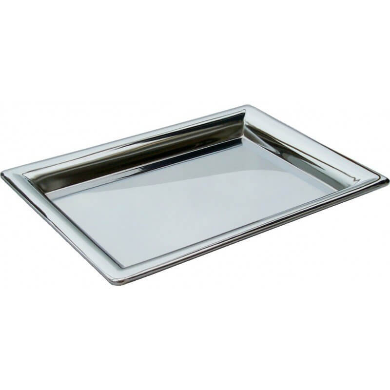 Plateau café inox 22,5x16,5cm