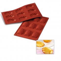Moule à pâtisserie pour 9 Madeleine Silikomart