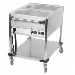 Chariot Bain marie 2 GN1/1