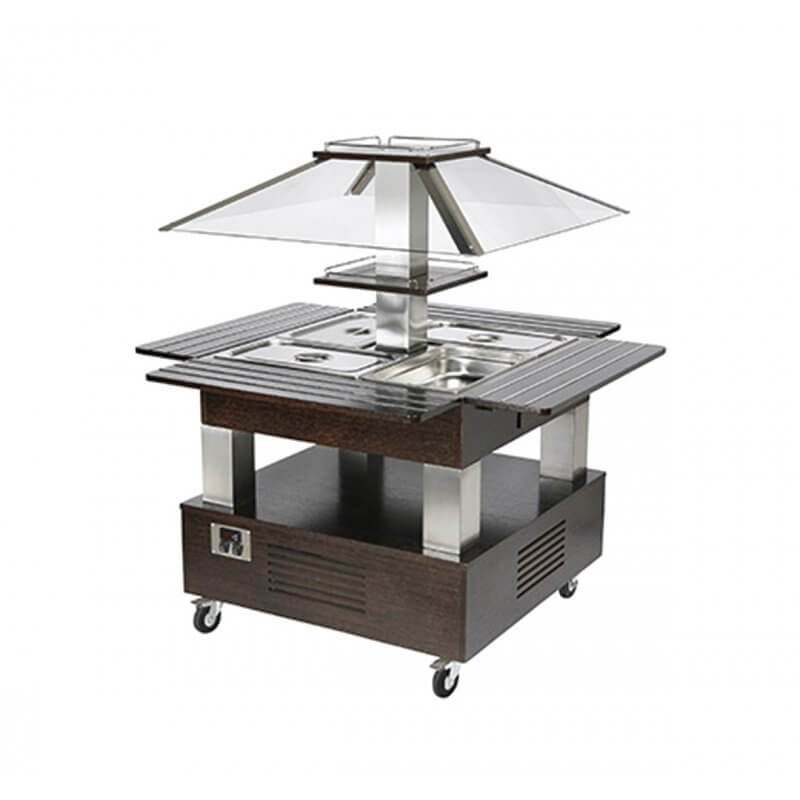 Buffet carré self service pour bac GN 1/1