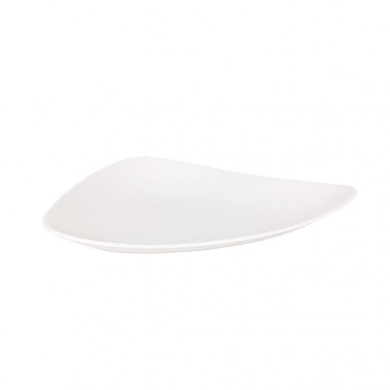 Assiette triangulaire Vendôme Ivoire