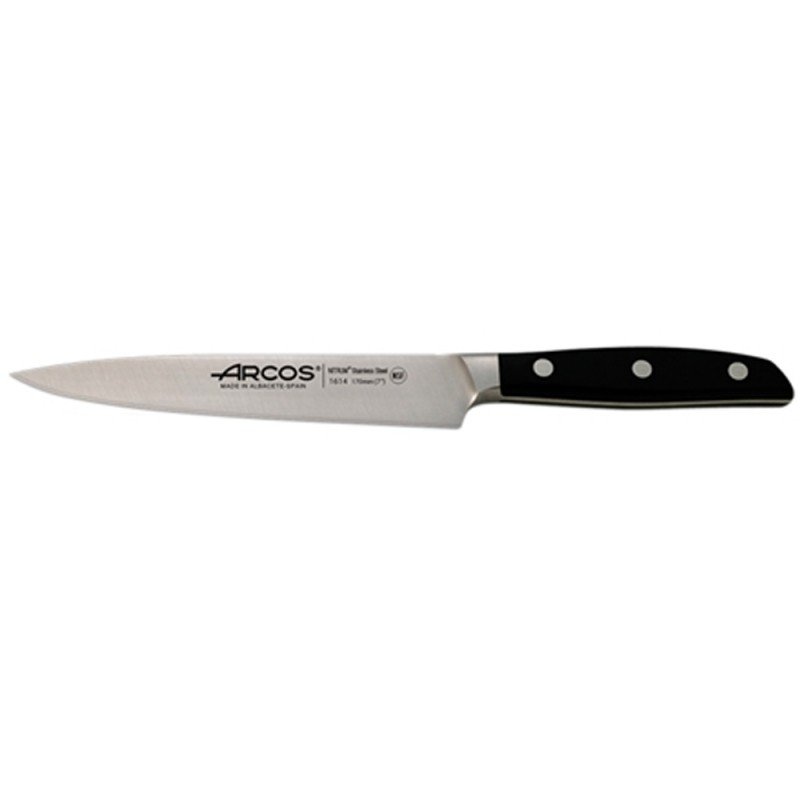 Couteau Cuisine Riviera Noir 170 mm