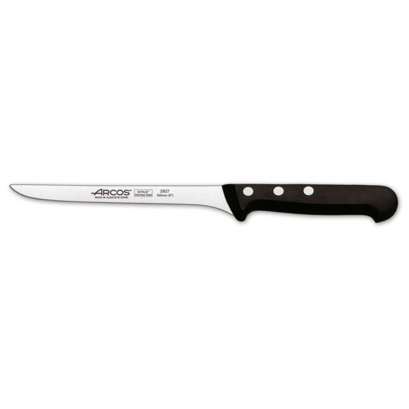 Couteau à filet poisson Universal noir 160 mm