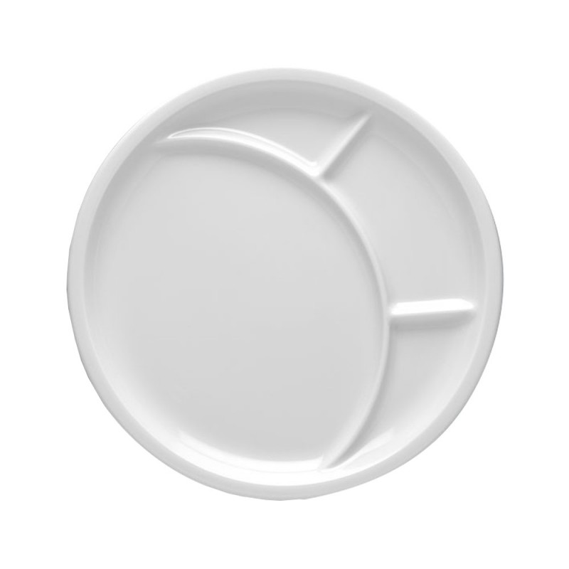 Assiette ronde 3 compartiments