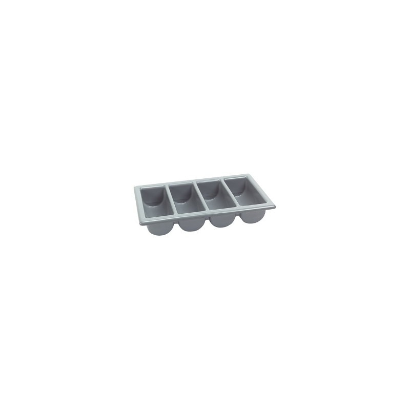 Panier à couvert plastique gris