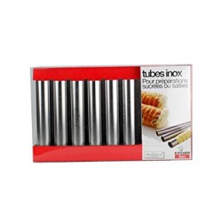 Lot de 6 tubes pour roulés sucrés ou salés