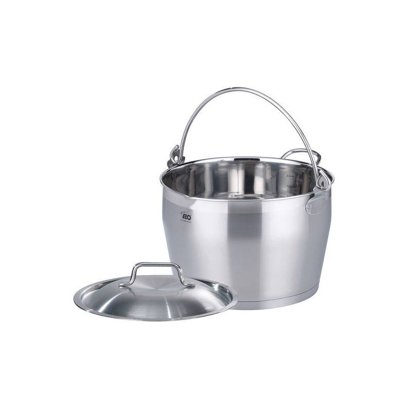 Bassine à confiture Inox Ø 30 cm avec couvercle