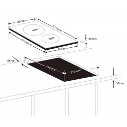 Double plaque à induction