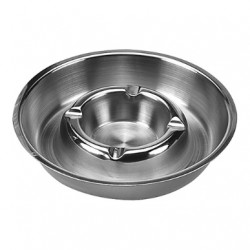 Cendrier inox D14 ET 16CM