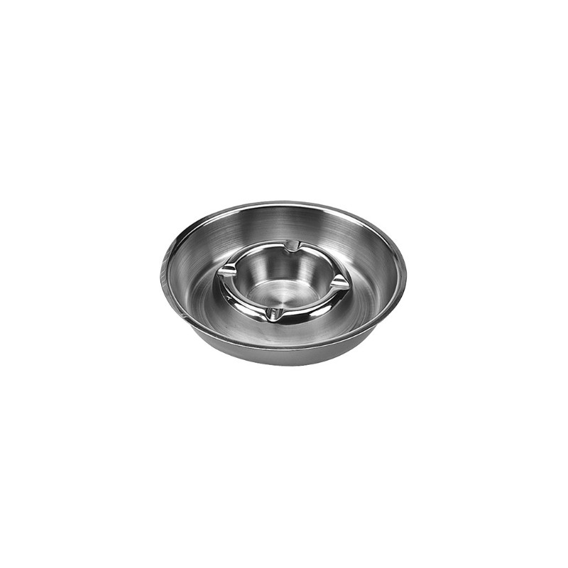 Cendrier inox D14 ET 16CM