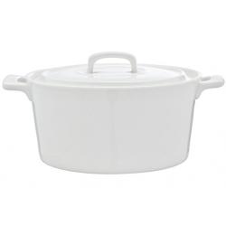 Cocotte blanche avec couvercle en porcelaine Ø10,Ø13,Ø15 et Ø18 cm/ Le spécialiste du matériel horeca, ustensiles de cuisine pro