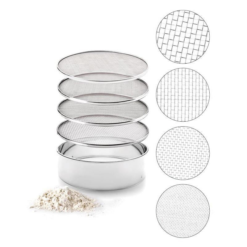 Tamis à 4 mailles interchangeable en Inox 18/10