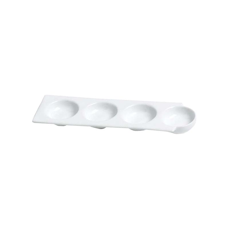 Coupelle apéro 4 compartiments 23,5X9,5CM/Le spécialiste du matériel horeca, ustensiles de cuisine professionnels et meilleur ra