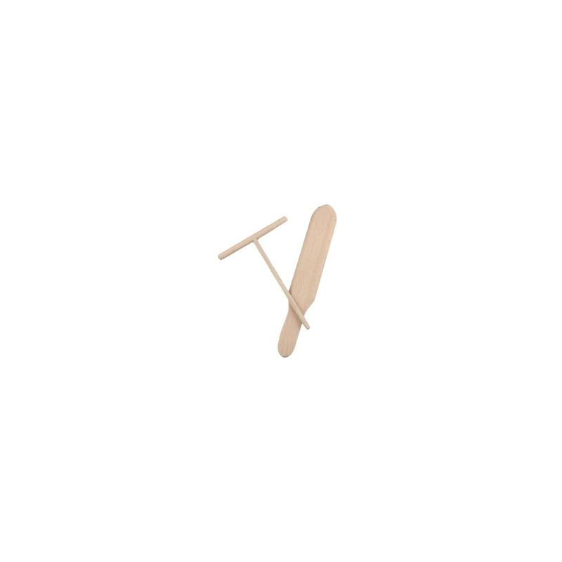 Spatule et distributeur à crêpes en bois. Paques SA votre spécialiste de la vente de matériel horeca & cuisine sur Liège et tout