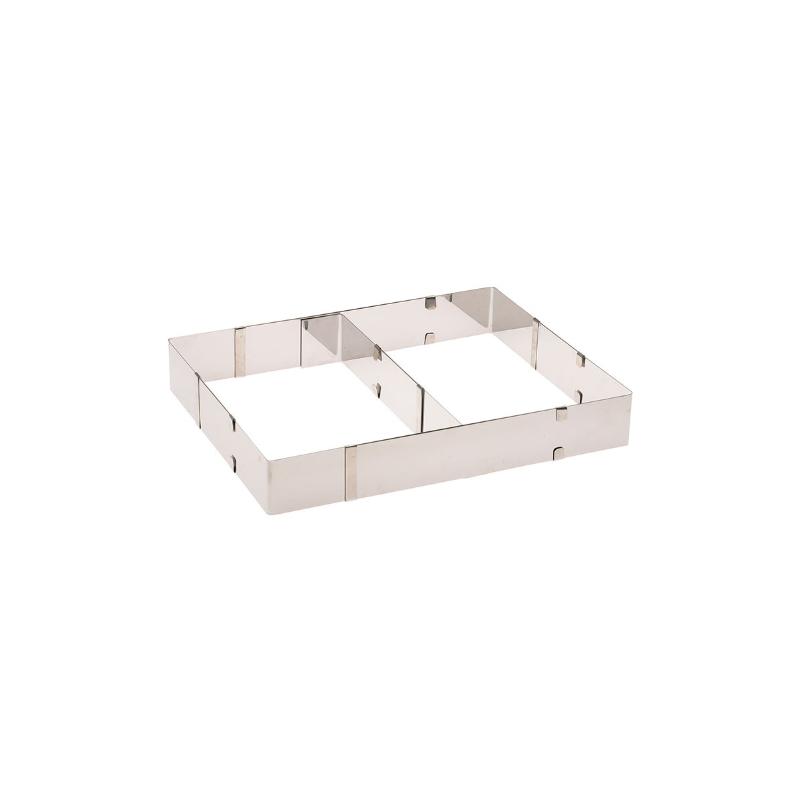 Moule à gâteau avec séparateur, réglable rectangle