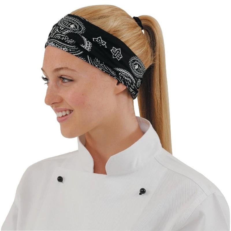 Bandana Buff motif cachemire noir