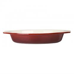 Plat à gratin ovale rouge 650ml Vogue