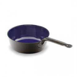 Sauteuse conique en fer émaillé Ø18cm et Ø22cm. Pâques le spécialiste du matériel horeca, ustensiles de cuisine professionnels e
