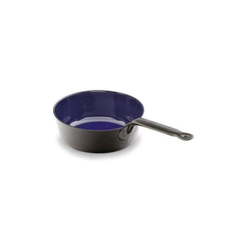 Sauteuse conique en fer émaillé Ø18cm et Ø22cm. Pâques le spécialiste du matériel horeca, ustensiles de cuisine professionnels e