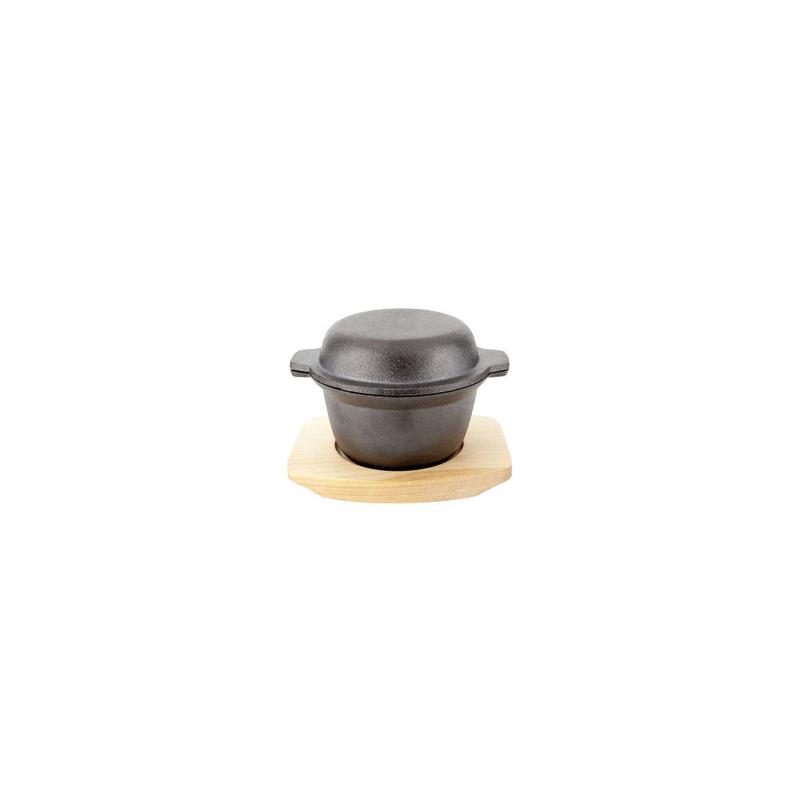 Pot en fonte sur planche 250ml. Le spécialiste du matériel horeca, ustensiles de cuisine professionnels et meilleur rapport qual
