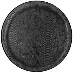 Plateau de limonadier noir croco Ø36cm